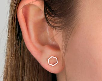 Stud Earrings, Tiny SILVER Stud Earrings / Minimal silver Earrings/ Silver Earrings / Silver Cute Earrings