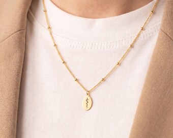 Caduceus Charm Necklace: Handmade Sterling Silver, Gold Filled, 14K Solid Gold Nurse Gift