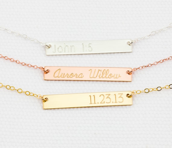 engravable gold silver or