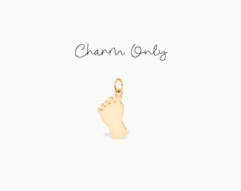 Baby Foot Charm Dainty Jewelry Mom Charm Mother's Gift Baby Foot Pendant New Mom Gift Baby Foot Charm Add On Charm
