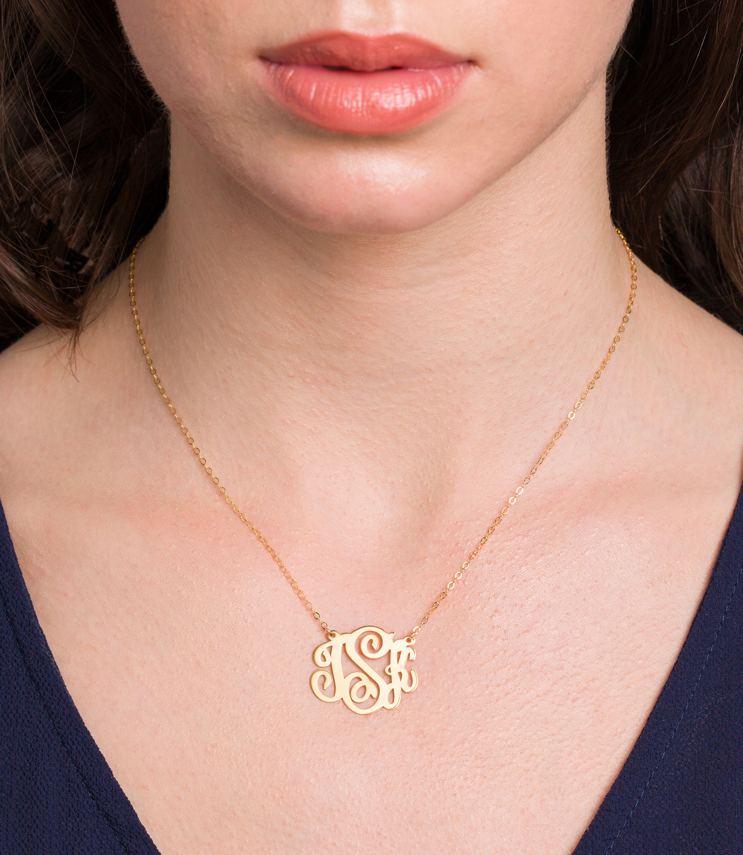 Monogram Jewelry Dainty Monogram 