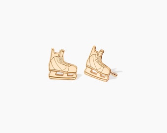 Hockey Skate Earrings Sports Jewelry Gift for Her Team Hockey Charm Earrings Player Fan Gift Skates Jewelry for Hockey Lovers
