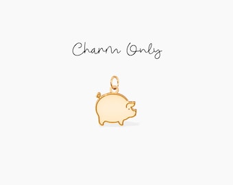 Colgante de cerdo, amuleto de animal, amuleto de animal de granja, joyería de cerdo, colgante de animal, amuleto adicional, amuleto de cerdo de buena suerte, regalo para mamá