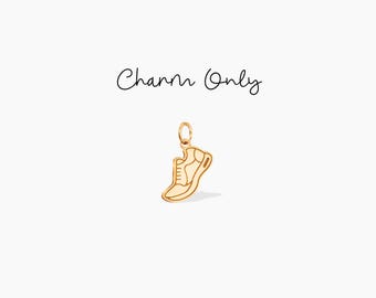 Running Shoe Charm Necklace Runner’s Add On Charm Marathon Gift Running Jewelry Team Necklace Birthday Gift for Running Lover Charm