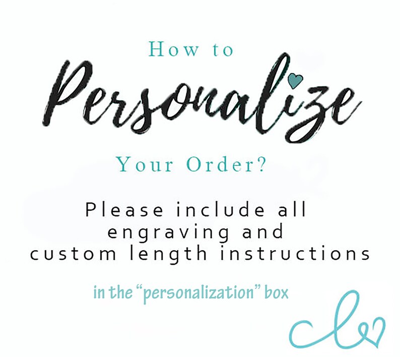 May include: How to Personalize Your Order? Please include all engraving and custom length instructions in the "personalization" box.