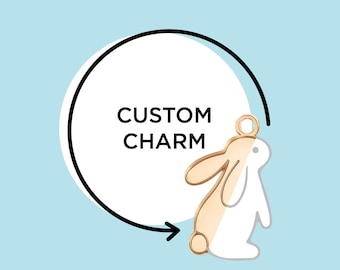 Custom 11-12mm 14k Gold Filled Necklace Charm, One Side Engraving, Custom Brites