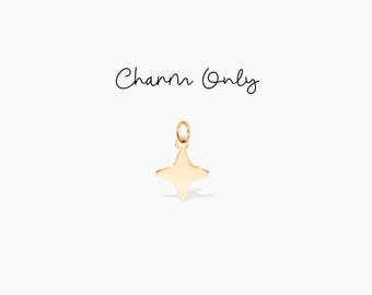 Star Charm Gold Beady Chain Charm Celestial Jewelry Verjaardag Add-on Charm Tiny Star Charm Star Charm Kerstcadeau Bruidsmeisjescadeau