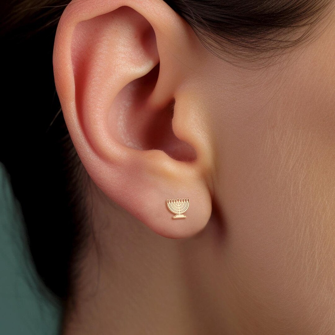 Hanukkah earrings