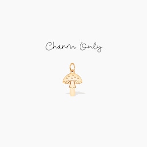 Mushroom Charm Fly Agaric Charm Add On Charm Magic Mushroom Jewelry Dainty Pendant Cottagecore Mushroom Gifts Fungi Charm