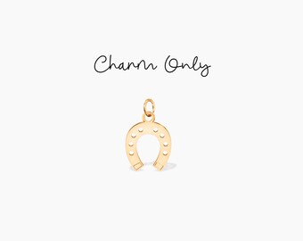 Horseshoe Pendant Add On Charm Good Luck Charm Equestrian Charm Tiny Horseshoe Charm Gift For Her