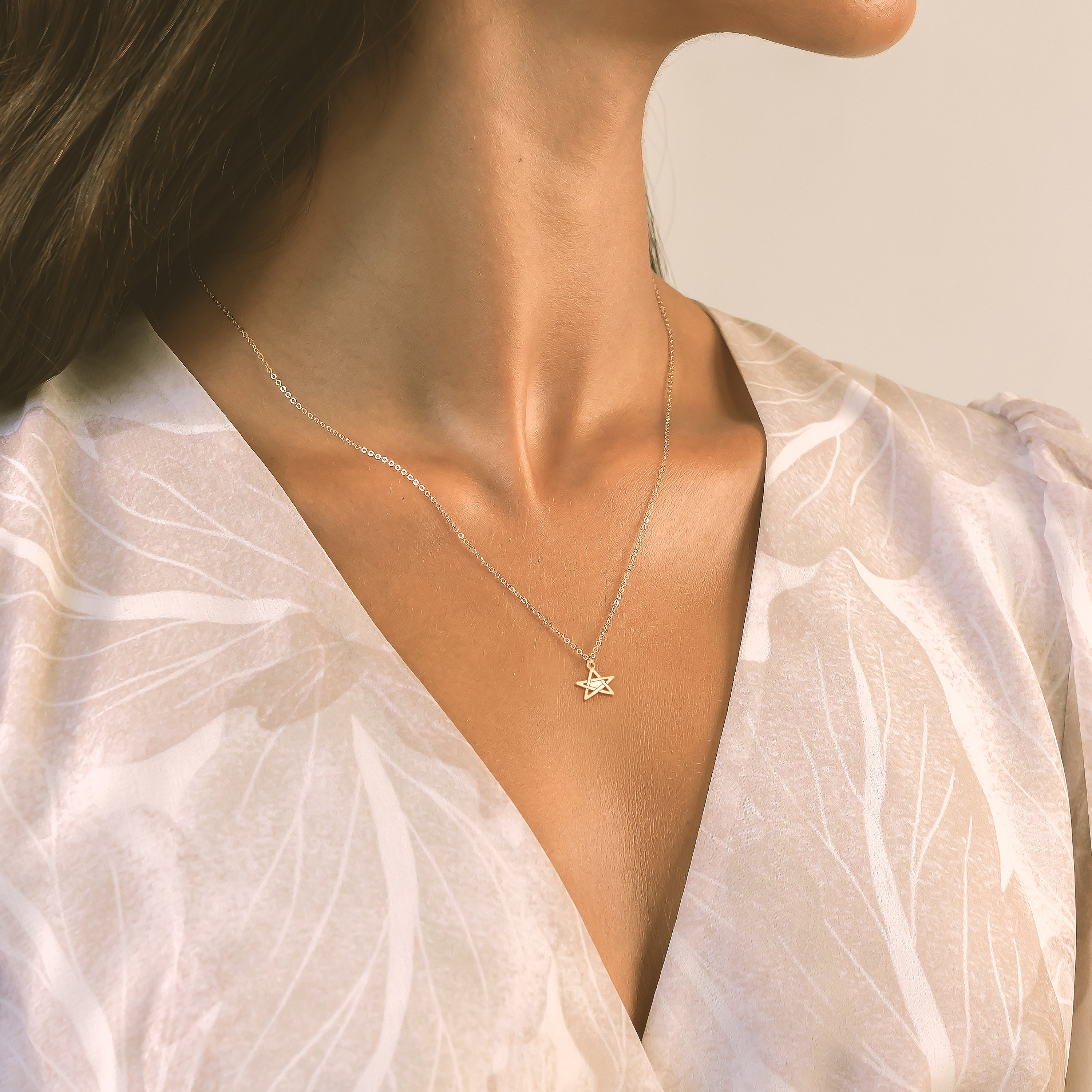 ミュージシャン Star Necklace Gold Celestial Star Necklace Gold – Mountain Dreads