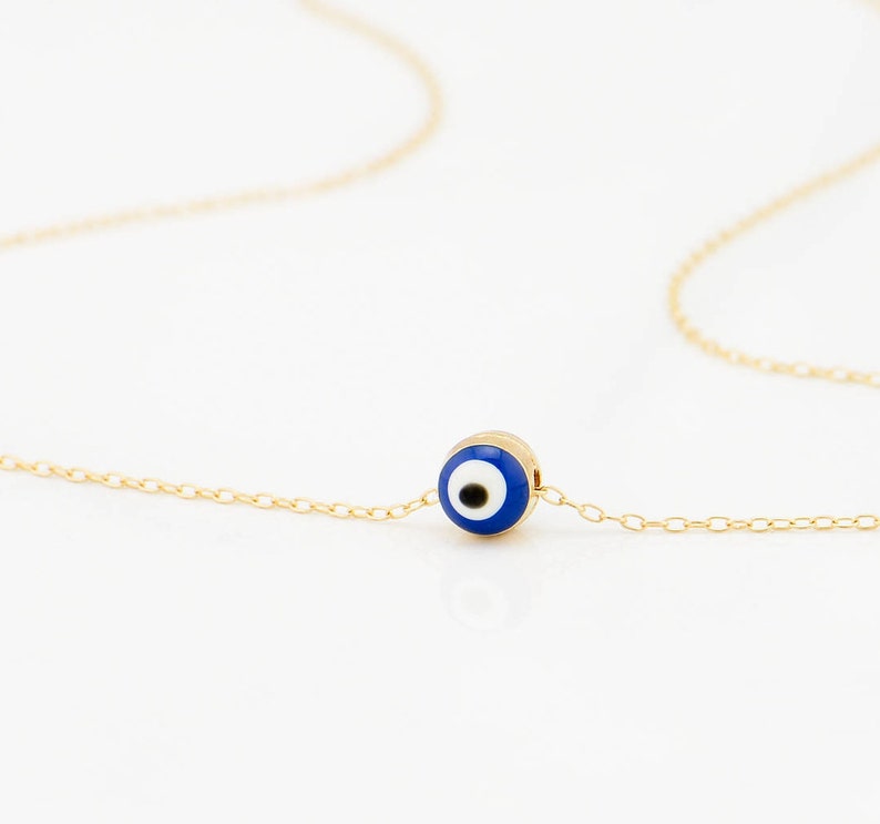 Evil Eye Necklace, Kabbalah Necklace, Protection Necklace, Bridesmaid Jewelry, Christmas Gift image 4