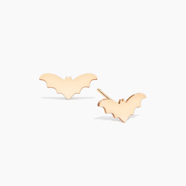 Bat Earrings Handmade Halloween Stud Earrings Dainty Minimalist Earrings Mother Daughter Gift Cute Halloween Earrings