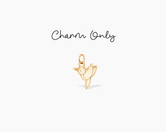 Pequeño dije de colibrí, lindo dije de pájaro, dije adicional, regalo del día de la madre, regalo de cumpleaños, regalo de graduación, linda joyería, joyería de pájaro