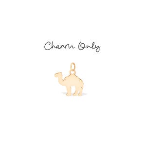 Boho Kamelberlock: Sterlingsilver, guldfyllt, 14K massivt guld Handgjord djurberlock Smycken Gåva