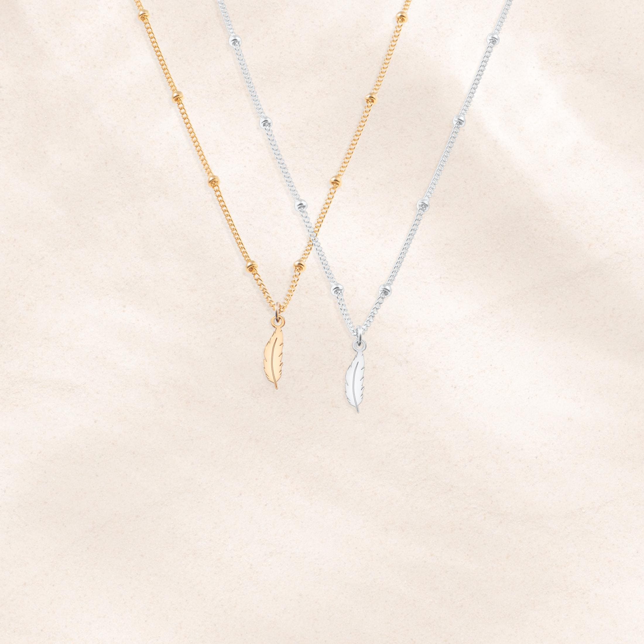 Allereya Collana con Ciondolo in Piuma Collana Lunga in Oro Boho Collana a Y Collana Vintage con Piume di libertà Collana a Catena per Donne e Ragazze