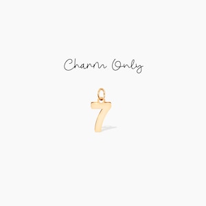 Nummer Charm Gold Nummer Anhänger fügen Charme hinzu Personalisierter Schmuck Team Nummer Charme Sport Team Schmuck Charm Geschenk für Mama