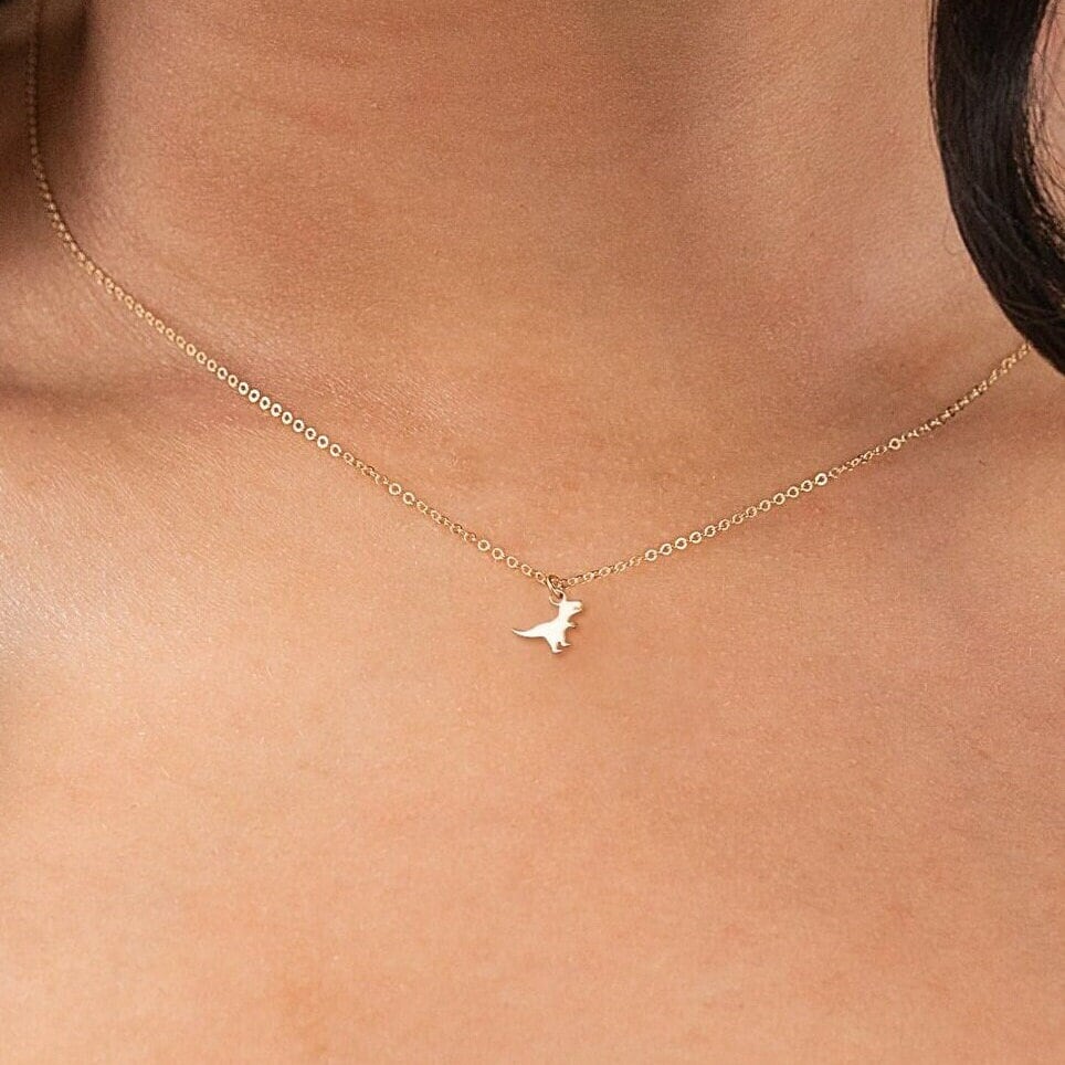 Trex Pendant Dinosaur Jewelry Mini Dino Necklace Gift for Her T-Rex Necklace Dainty Dinosaur Dinosaur Lover Gift Dinosaur Pendant