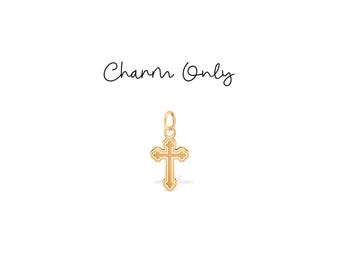 Heilige kruisbedel: sterlingzilver, gold filled, 14K massief gouden handgemaakte religieuze hanger
