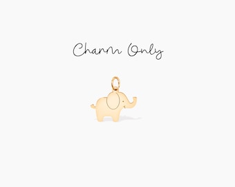 Elephant Charm Animal Jewelry Good Luck Charm Birthday Add On Charm Gold Elephant Charm Elephant Jewelry Animal Pendant Elephant Gift