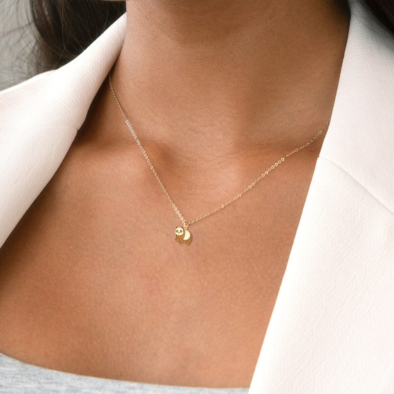 Panda Pendant Engraved Necklace Animal Charm Panda Necklace Dainty Animal Pendant Gift for Her