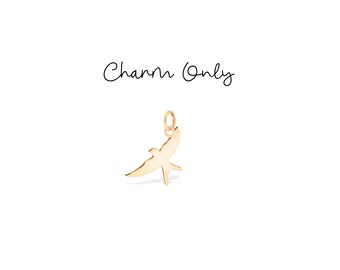 Flying Swallow Charm: Sterling Silver, Gold Filled, Rose Gold, Handmade Bird Charm Jewelry Gift for her