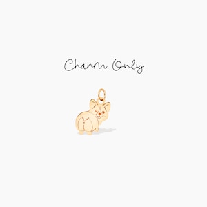 Corgi Charm Add On Charm Dog Charm Jewelry Furry Friend Puppy Pendant Corgi Dog Pet Lover Gift Cute Corgi Jewelry Dog Charm