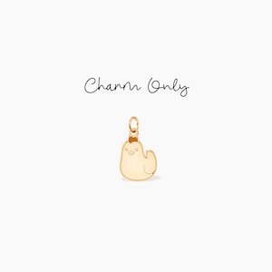 Chicken Charm Add On Charm Bird Pendant Dainty Handmade Jewelry Tiny Bird Charm Farmhouse Charm Springtime Gift Gold Bird Charm