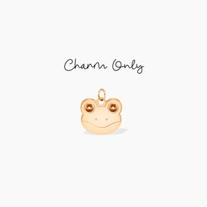 Frog Charm Gold Animal Jewelry Add On Charm Birthday Add On Charm Toad Jewelry Frog Charm Frog Lover Gift
