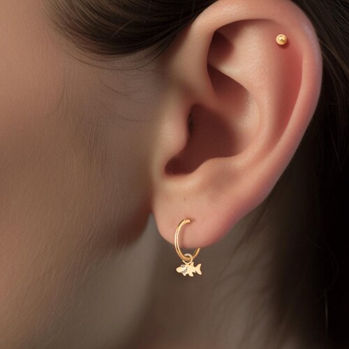 Shark Earrings Gold Shark Jewelry Ocean Lover Gift Animal Earrings Great White Shark Ocean Jewelry Gift For Her Shark Jewelry Birthday Gift