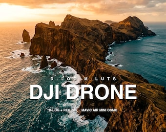 DJI Drohnen-LUTs | 25 D-LOG + D-LOG M nach REC.709 Kinetische Farbgrade | Mavic 3 4 Pro Air 3 Mini 4 Pro Avata Osmo Pocket | Luftkino