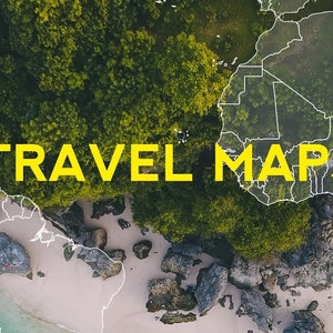 Mapa de viajes animado (EE. UU. y el mundo) - After Effects