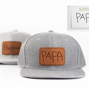 Handwritten Engraved Patch, Father&#39;s Day Gift, Engraved handwriting hat snapback, Handwriting Patch, Gift For Dad