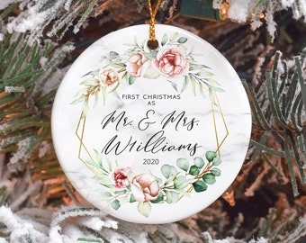 First Christmas as Mr. and Mrs., First Christmas Married, Our first Christmas, Wedding gift, First Christmas Ornament, Mr. and Mrs. Gift