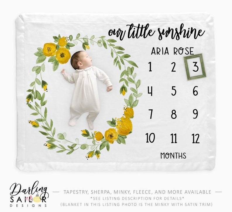 milestone blanket etsy