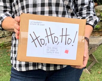 Holiday Mailing Label Instant Download - Ho, Ho,Ho!