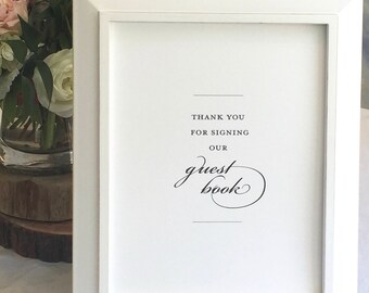 Guest Book Sign (Olivia Collection) Instant Download