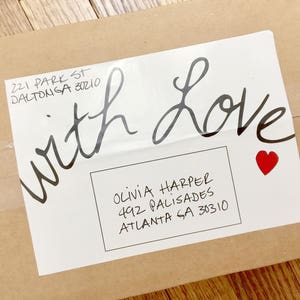 WITH LOVE Care Package Label Instant Download