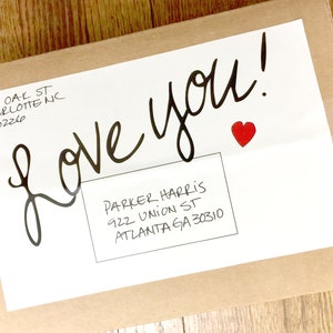 LOVE YOU! Care Package Label Instant Download