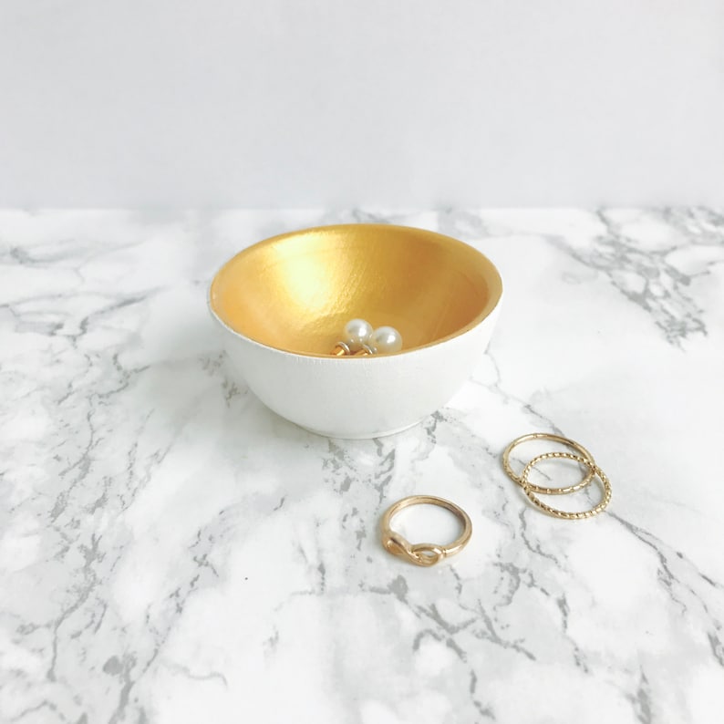 White Gold Jewelry Holder Ring Holder Engagement Ring Etsy