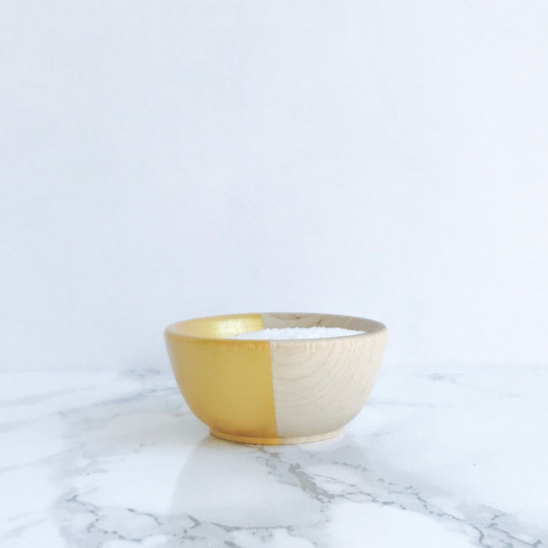 Gold Salt Bowl Small Bowl Pinch Bowl Salt Cellar Spice Etsy