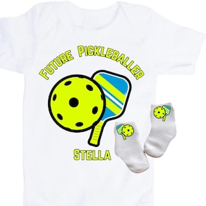 Baby Bodysuit Future Pickleballer. You Choose Size. 1st Keepsake! GREaT GiFT! 1st Keepsake!