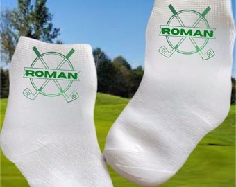 Baby/Toddler/Child Golf Socks. Multiple sizes offered. Choose from 0-6 Months to 14 Years. Cute Gift!