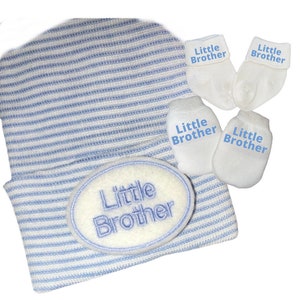 Een bestseller! Ziekenhuismutsje voor baby&#39;s.  Babyjongen. Babymutsje. Ziekenhuismuts voor pasgeborenen.  Pasgeboren mutsen. Kleine broer.