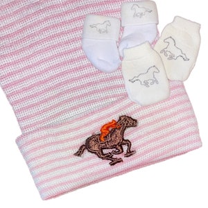 Newborn Hospital Hat. Baby Jockey. Horse Newborn Hospital Hat.  Newborn Beanies. Great Gift. Cute photo Prop. For Every Baby.