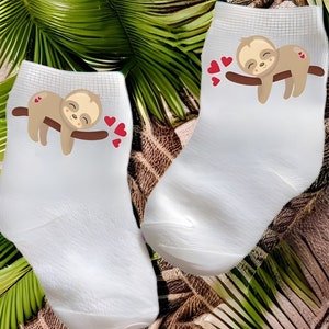 Baby/Toddler/Child Sloth Socks. Multiple sizes offered. Choose from 0-6 months to 10 years.  You Choose. Every Baby Needs. Cute Baby Gift!