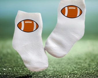 Football socks for Baby, Toddler, Child. Multiple sizes offered . Choose from 0-6  months to 10 years.