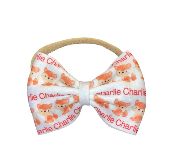 Bow Headband, Socks & Newborn no scratch  Mittens With Fox! Perfect Shower / Newborn Gift! Every Baby Needs. Cute Baby Gift!