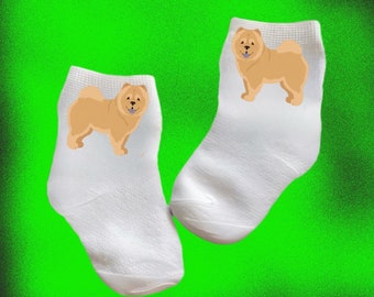 Baby/Toddler/Child Cute Chow Chow Socks. Multiple sizes offered. Choose from 0-6 months to 10 years. Cute Gift!