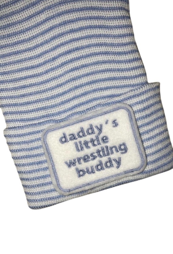 Newborn Hospital Hat Daddy's Little YOU CHOOSE Buddy. 1st Keepsake, Baby  Boy Hat. Gender Reveal, Surprise Dad Coming Home Hat, 